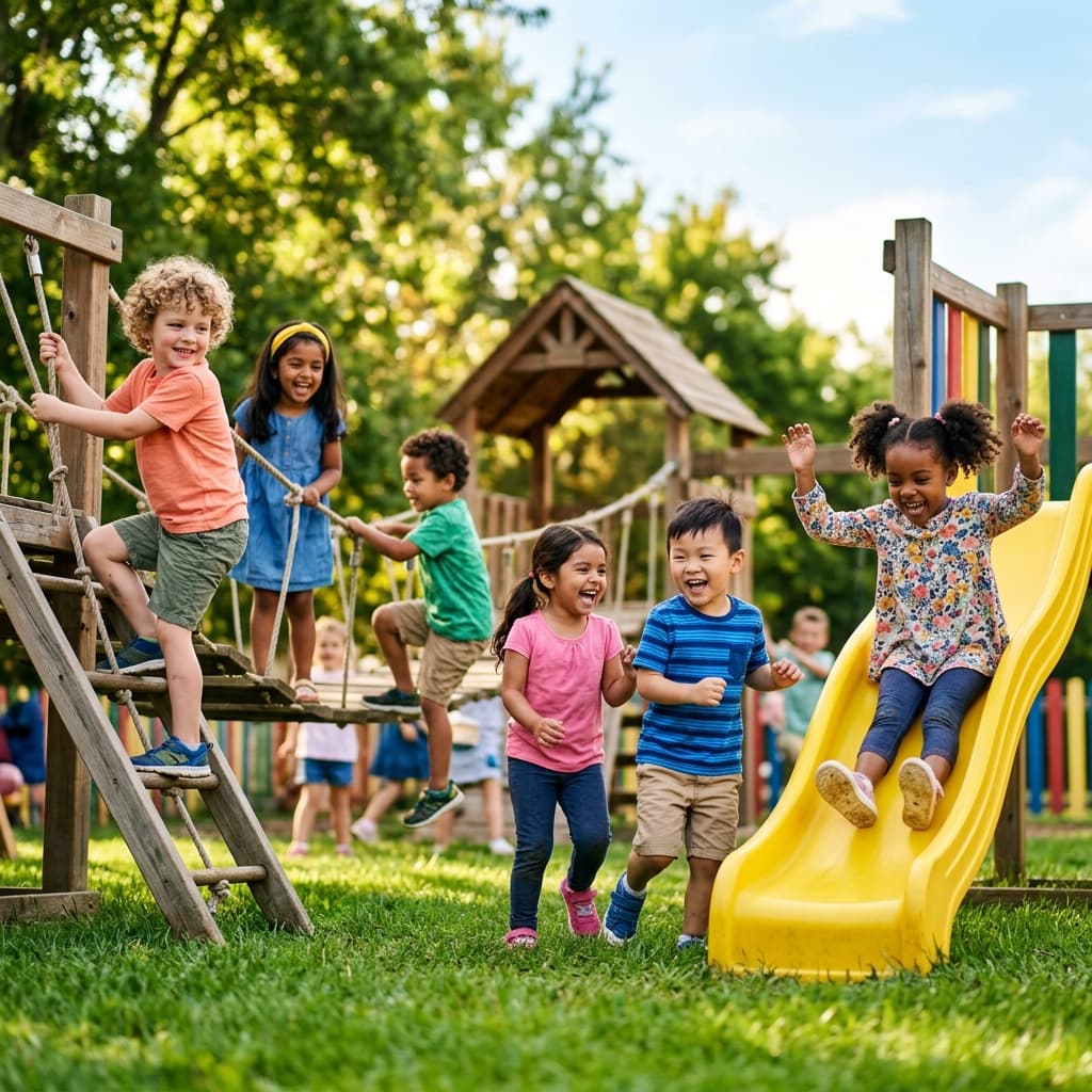 Children playing outside